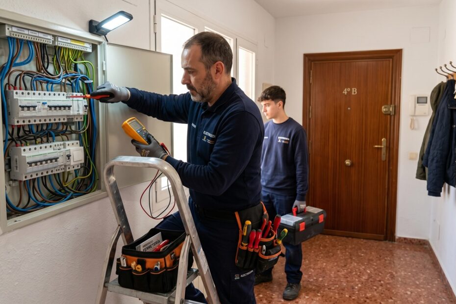 Reparación y mantenimiento tras una avería eléctrica urgente